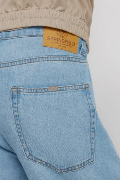Jeans ultra l&eacute;gers lavage moyen coupe droite