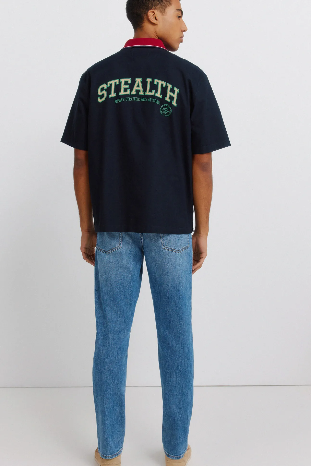 Jeans ultra-légers délavés moyens coupe slim