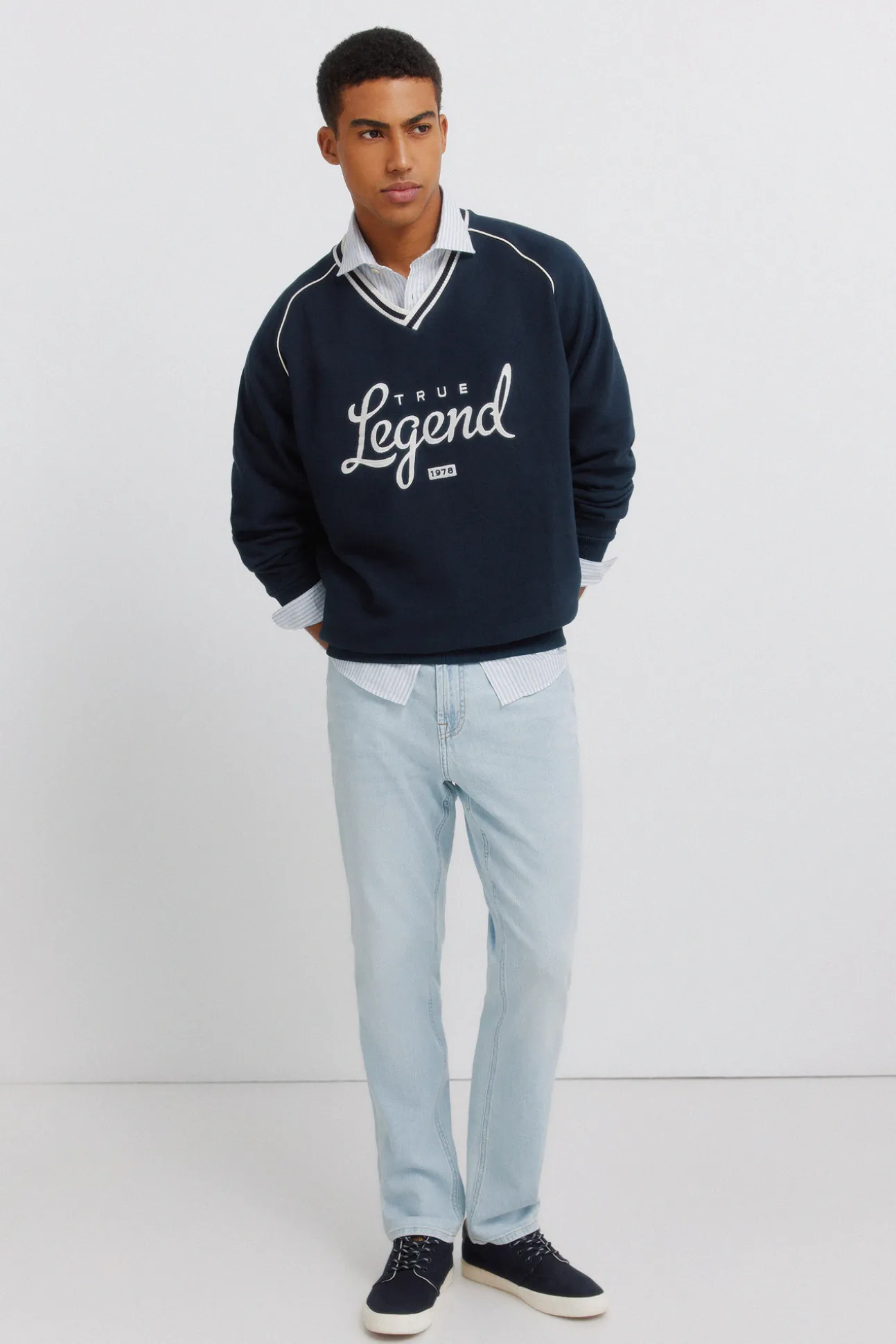 Jeans ultra-légers délavés clairs slim fit