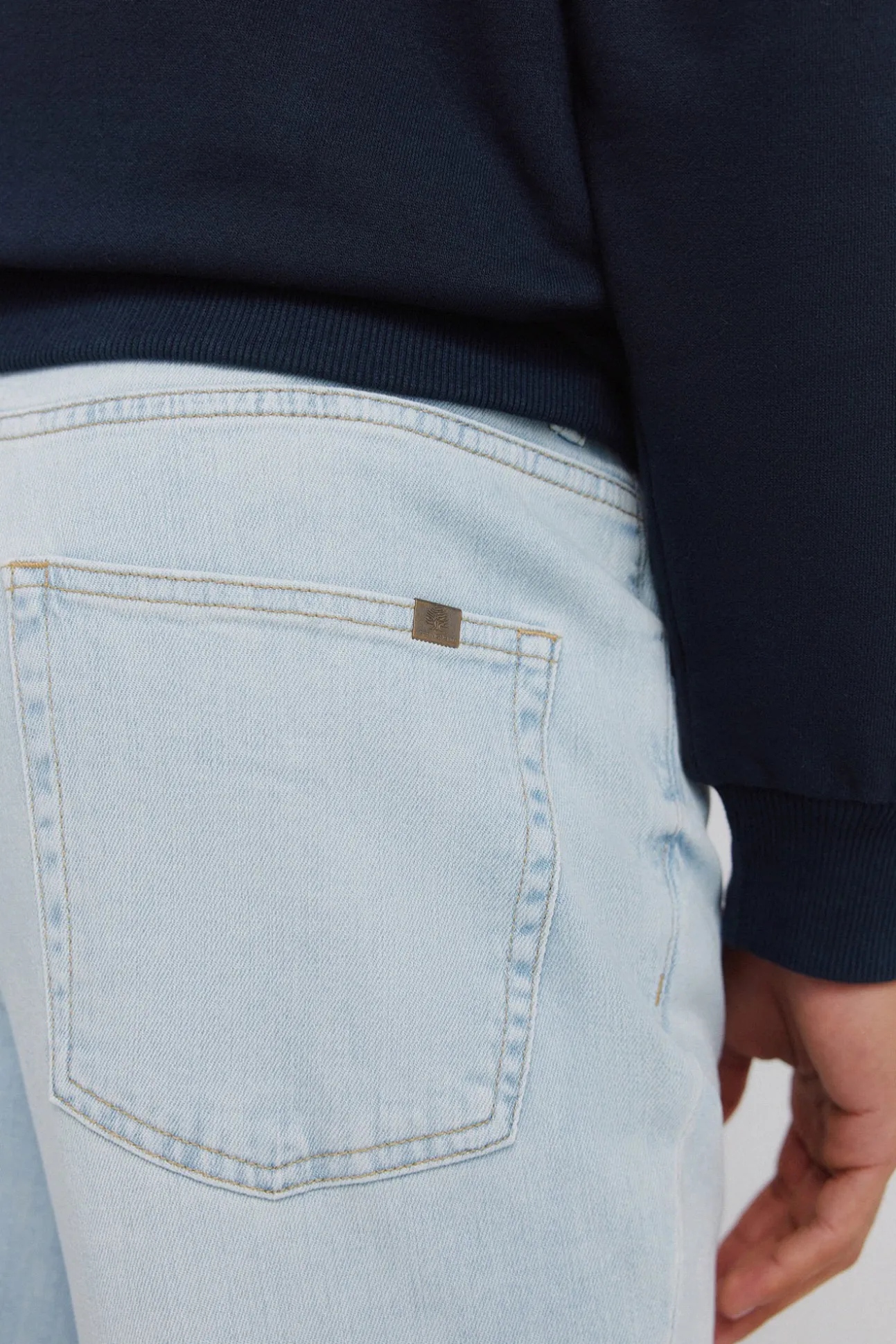 Jeans ultra-légers délavés clairs slim fit