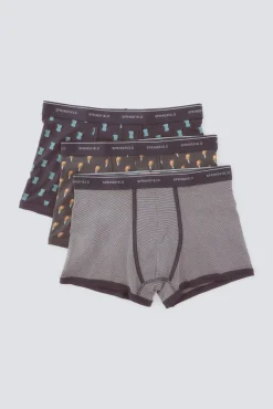 Lot de 3 boxers caf&eacute; glac&eacute;