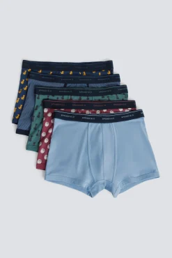 Lot de 3 boxers imprimés en coton