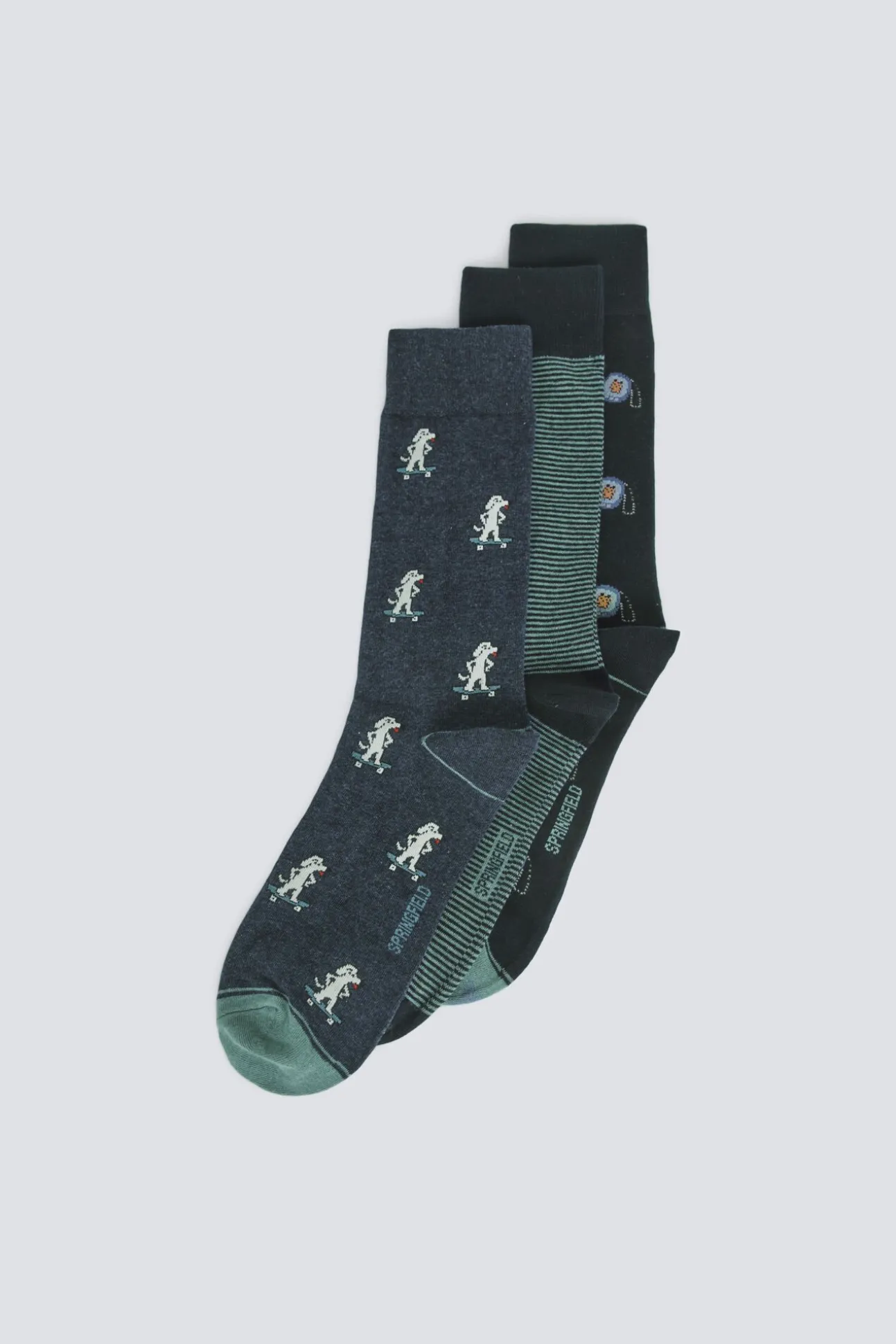 Lot de 3 chaussettes longues années 90