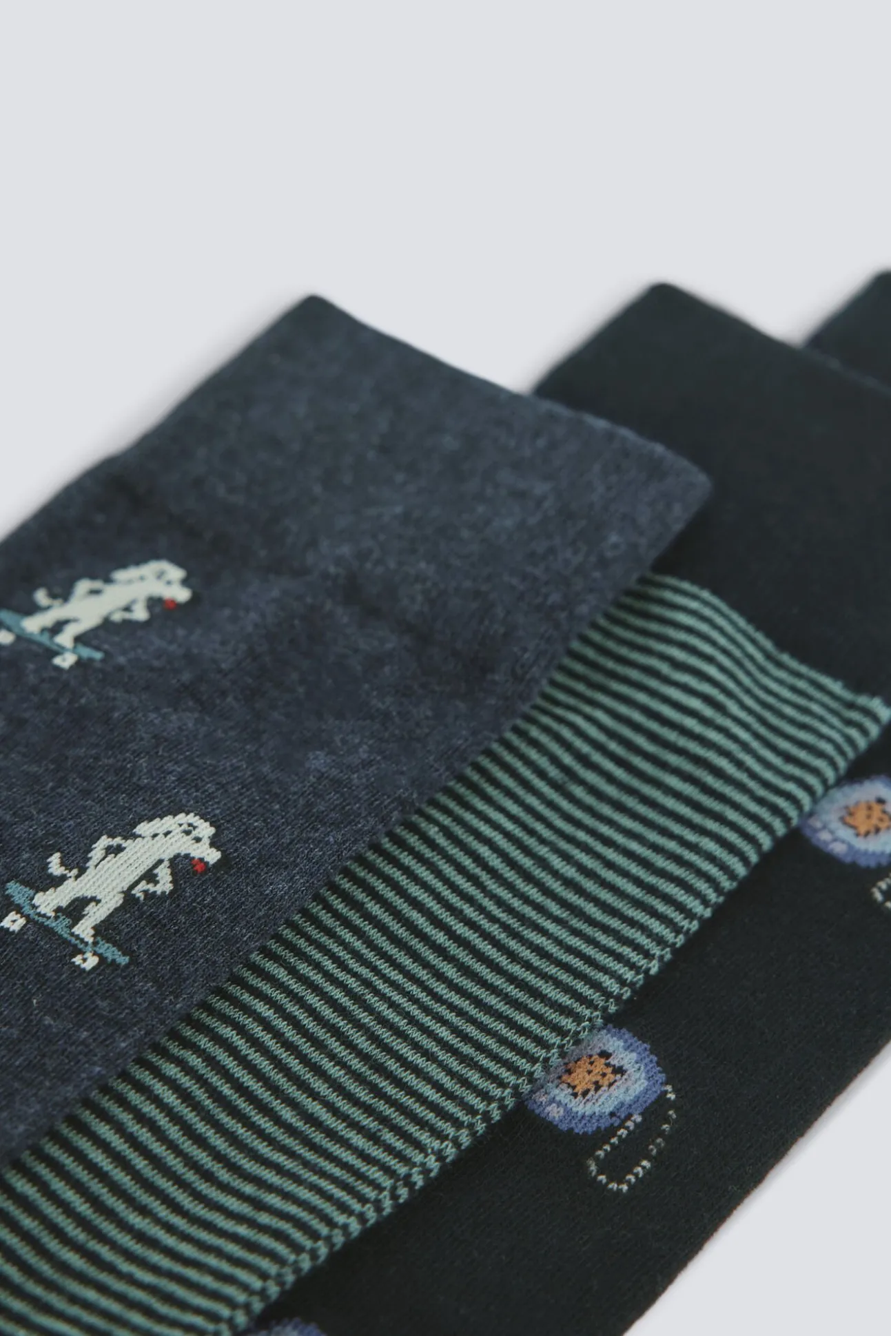 Lot de 3 chaussettes longues années 90