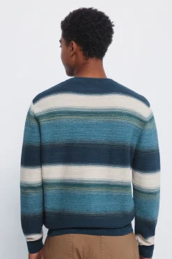 Maillot structur&eacute; &agrave; rayures multiples