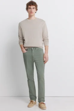 Pantalon 5 poches d&eacute;lav&eacute; coupe slim
