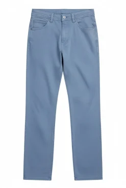 Pantalon 5 poches lavé coupe droite