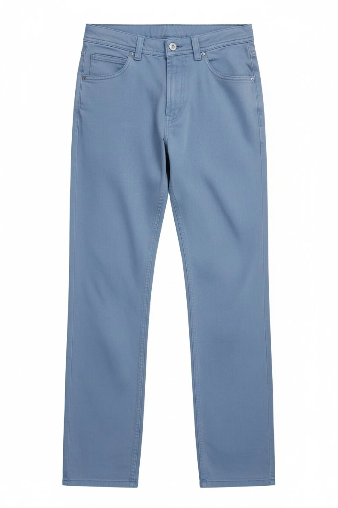 Pantalon 5 poches lavé coupe droite