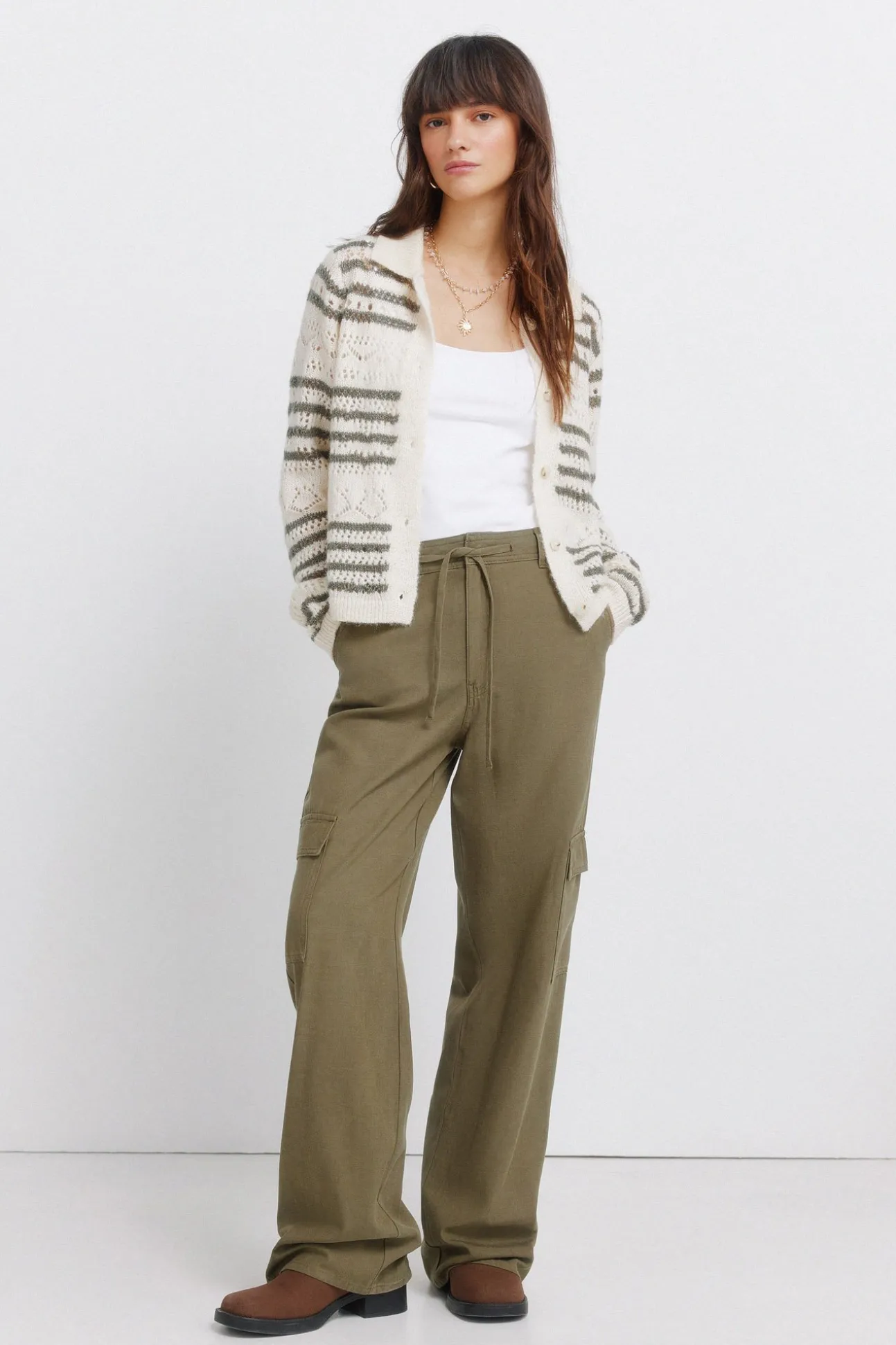 Pantalon cargo en coton