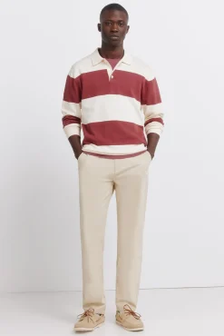 Pantalon chino confortable coupe slim