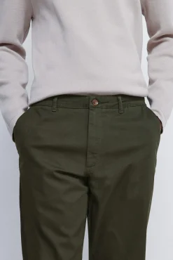 Pantalon chino dobby coupe confortable