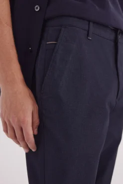 pantalon chino slim micro-imprim&eacute;