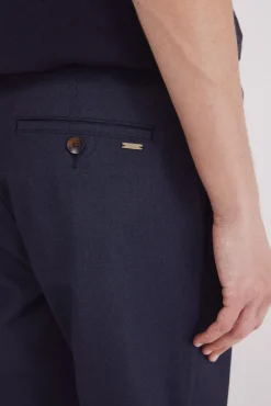 pantalon chino slim micro-imprim&eacute;