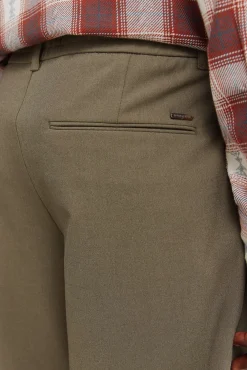 Pantalon confort pliss&eacute; coupe d&eacute;contract&eacute;e