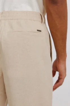Pantalon coupe droite en lin