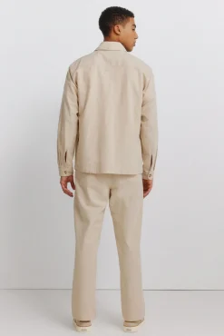 Pantalon coupe droite en lin