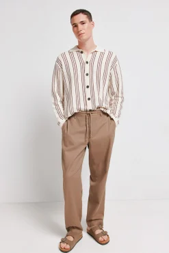 Pantalon dobby coupe droite