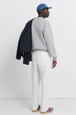 Pantalon droit &agrave; coupe d&eacute;contract&eacute;e