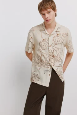 Pantalon droit coupe droite en lin