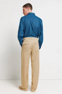 Pantalon l&eacute;ger coupe droite