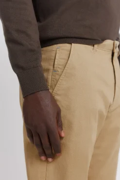 pantalon slim &agrave; micro-imprim&eacute;