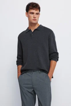 Pantalon slim fit structur&eacute;