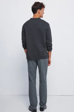 Pantalon slim fit structur&eacute;