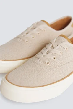 Pantoufles en toile rustique