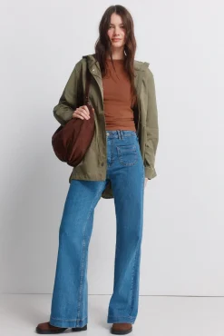 Parka &agrave; capuche d&eacute;perlante