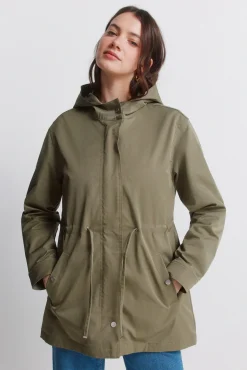 Parka &agrave; capuche d&eacute;perlante