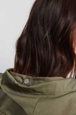 Parka &agrave; capuche d&eacute;perlante