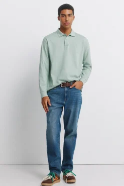 Polo basique Springfield manches longues regular fit