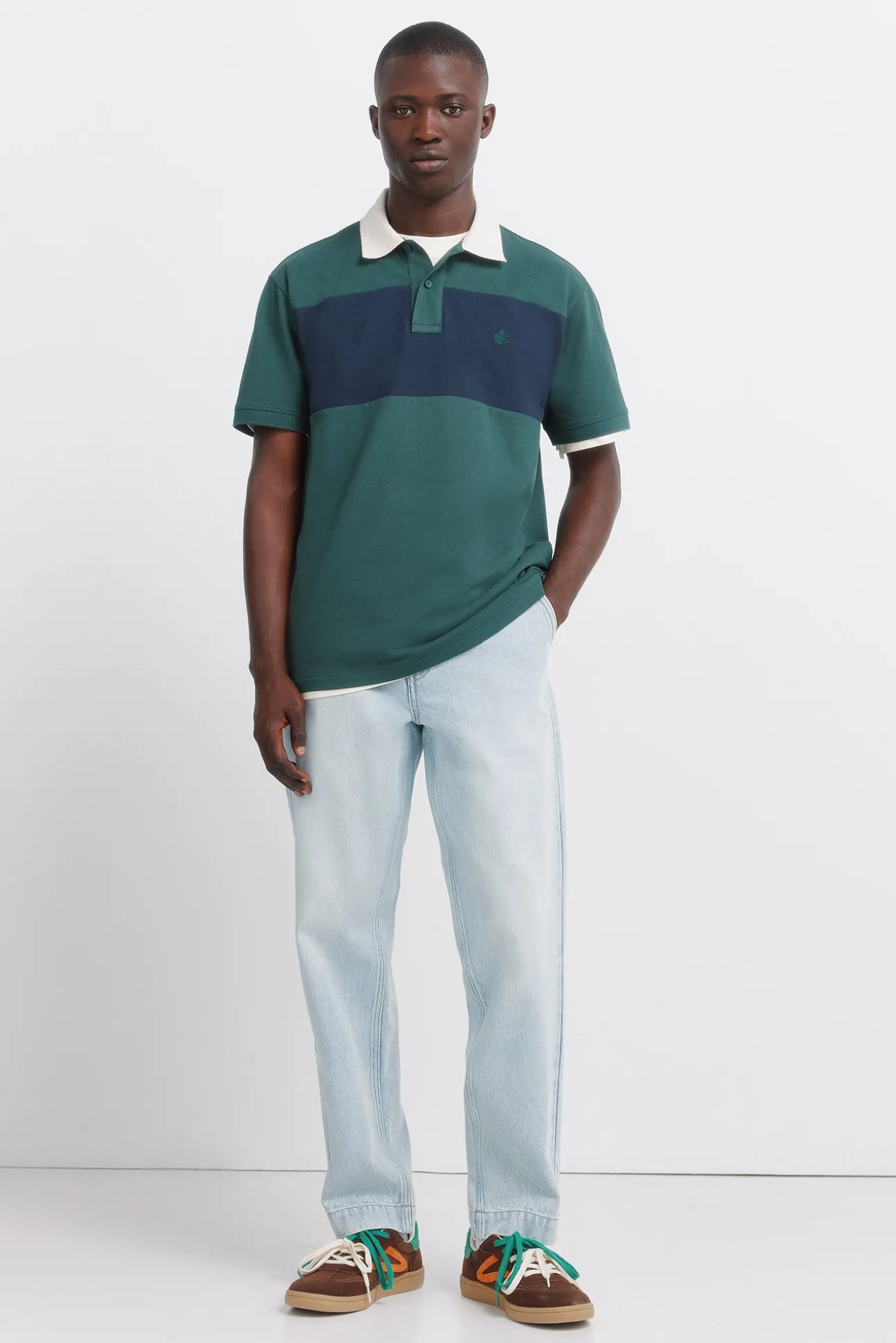Polo coupe placée regular fit en piqué