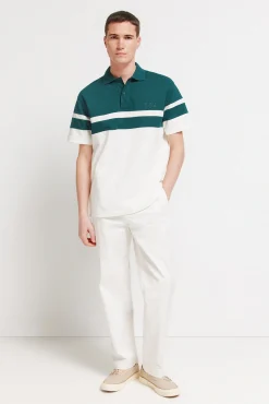 Polo en piqu&eacute; &agrave; coupes regular fit