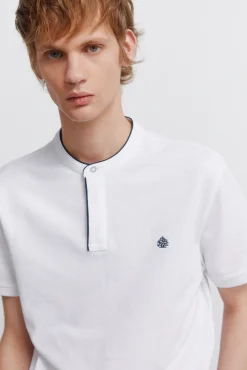 Polo piqu&eacute; col mao slim fit