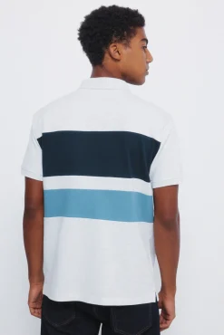 Polo piqué color block piqué classique