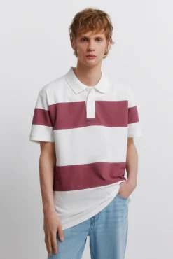 Polo piqu&eacute; color block coupe regular fit
