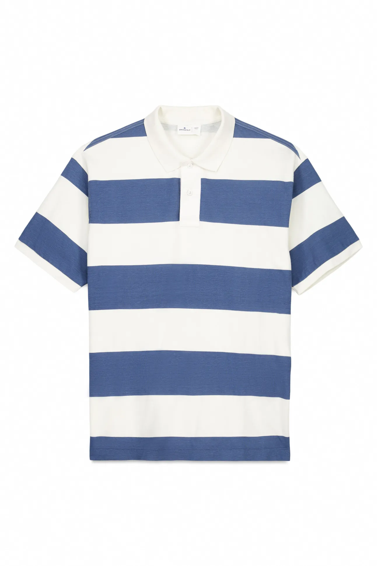 Polo piqué coupe classique à larges rayures