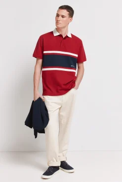 Polo sport en piqu&eacute; coupe positionnelle regular fit
