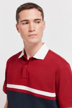 Polo sport en piqu&eacute; coupe positionnelle regular fit