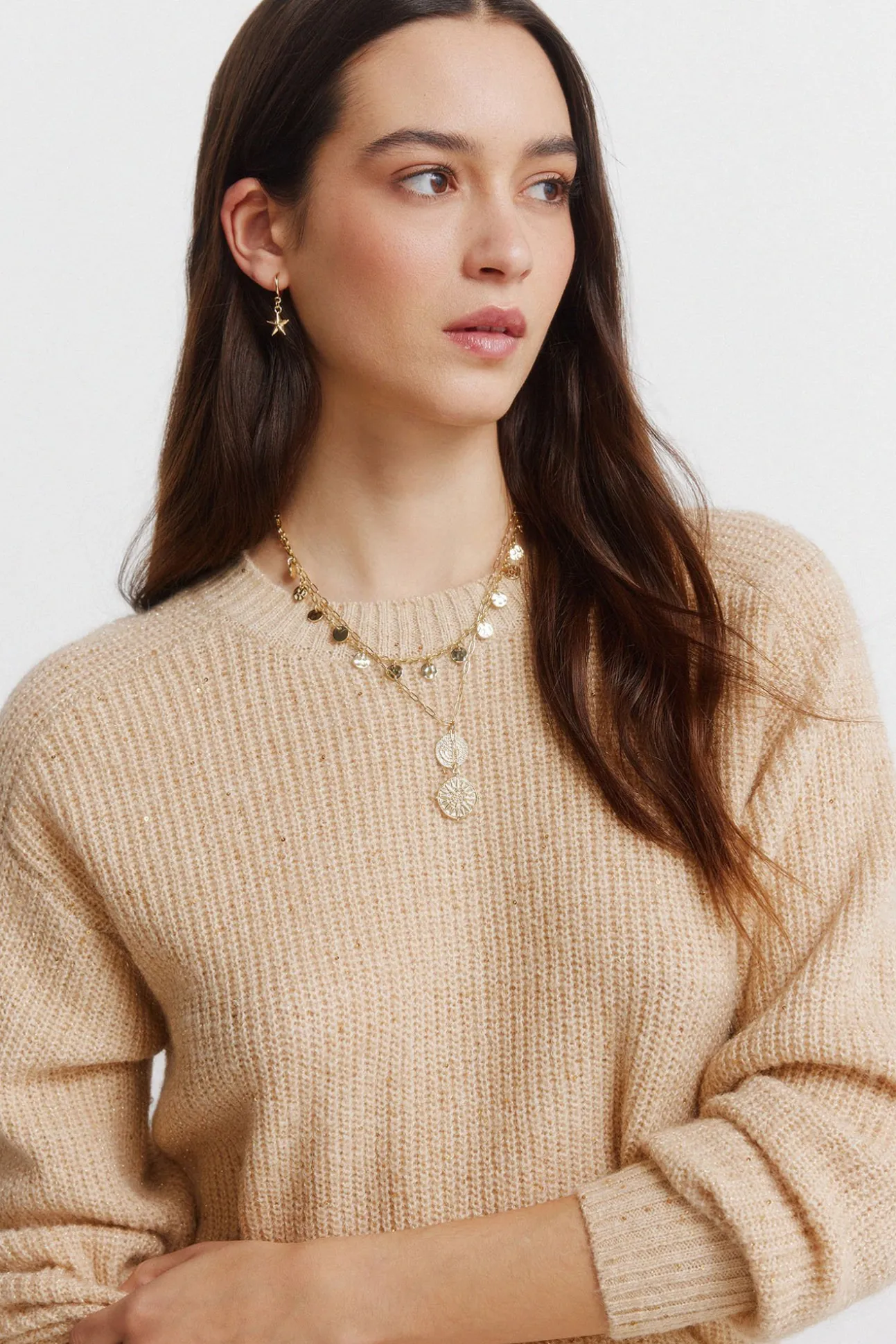 Pull à paillettes