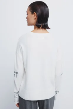 Pull avec n&oelig;uds &agrave; paillettes