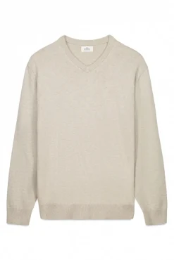 Pull basique &agrave; col en V