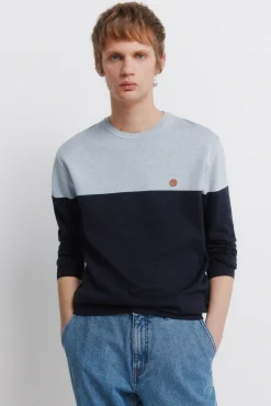 Pull basique color block