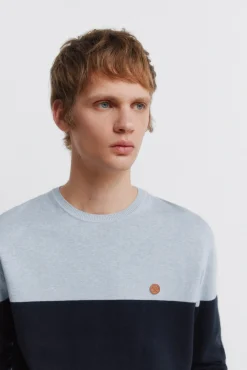 Pull basique color block