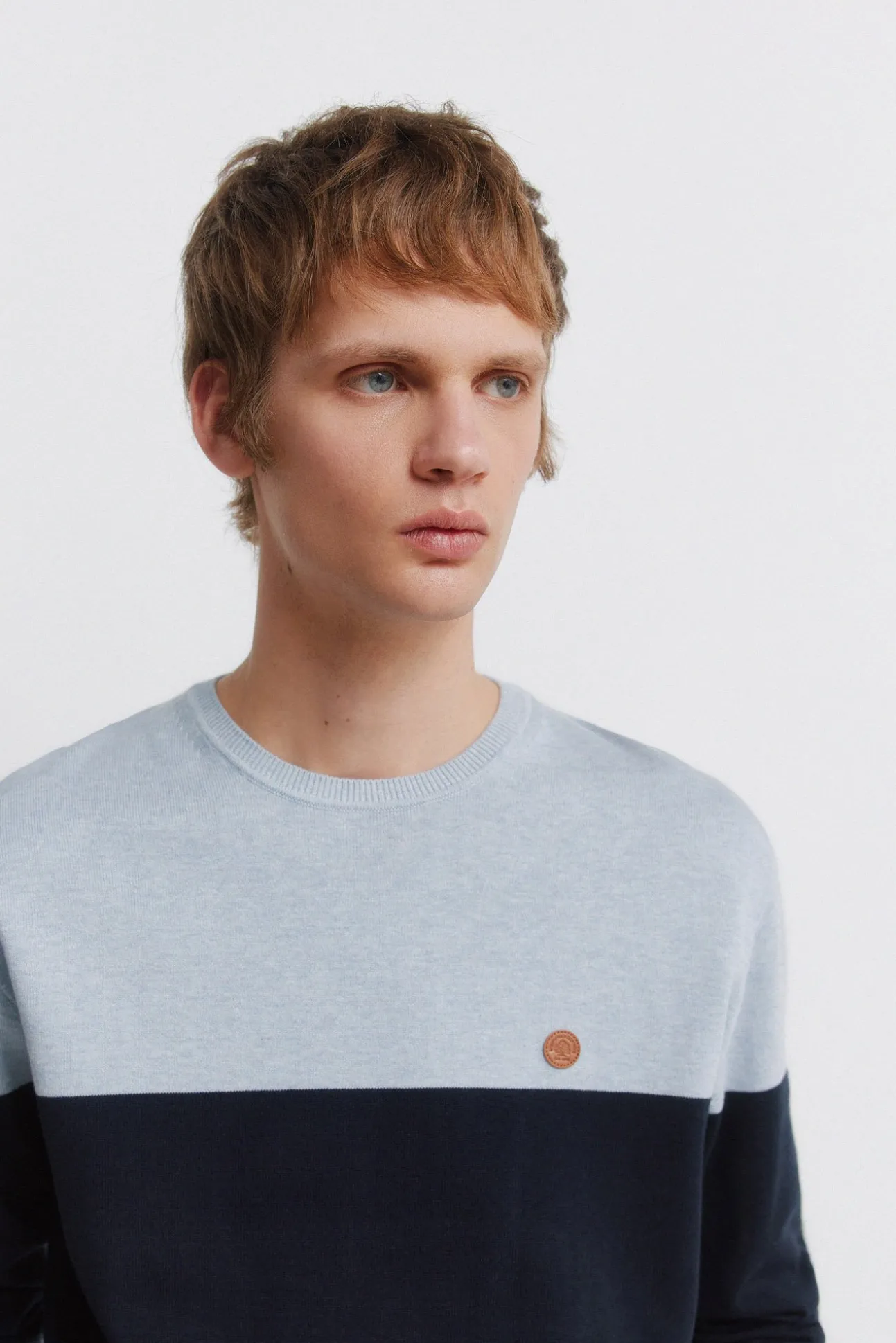 Pull basique color block