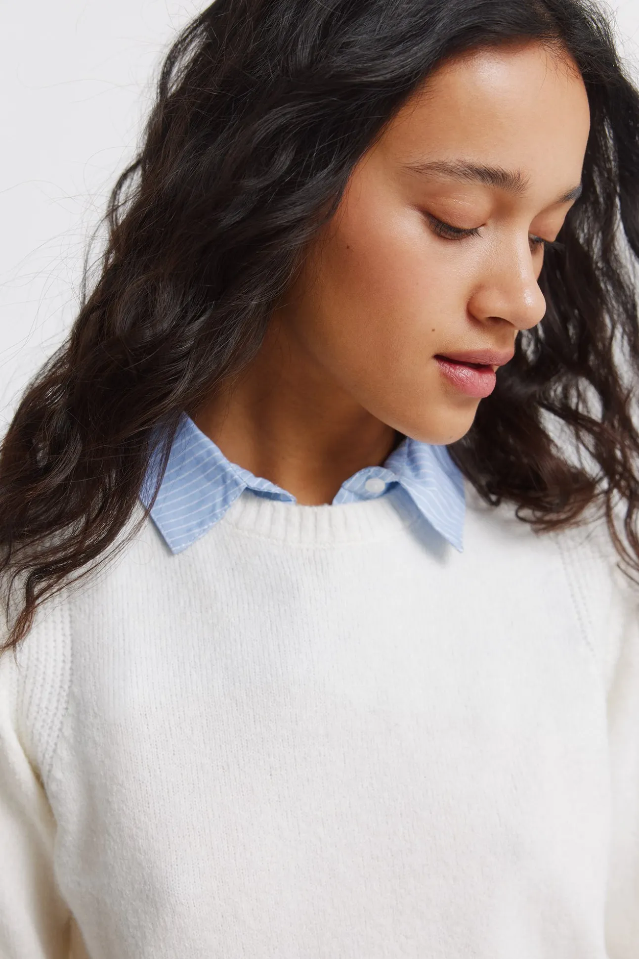 Pull col en maille
