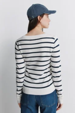 Pull fin boutons poignets