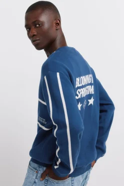 Pull jacquard &agrave; texte