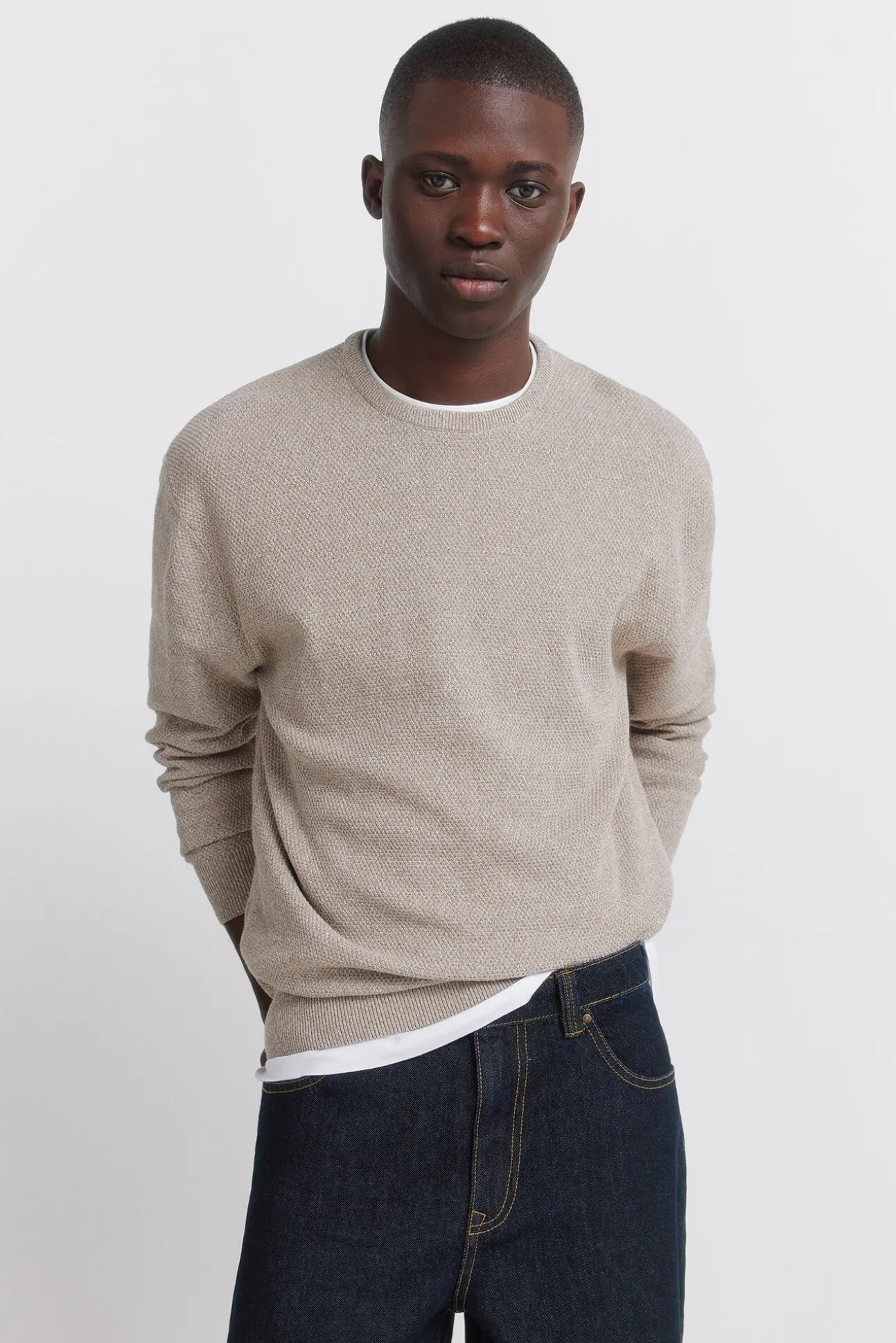 Pull maille double
